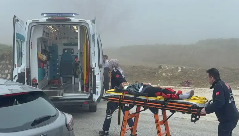 Düzce’de Yoğun Sisin Sebep Olduğu Çarpışma: 6 Yaralı
