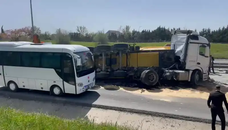 Büyükçekmece TEM Otoyolu’nda Feci Kaza: 3 Saat Traffik Felç Oldu