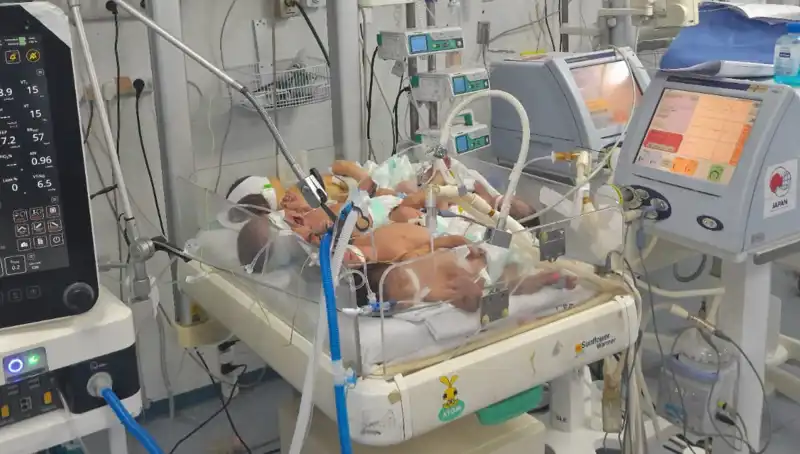 Gazzeli Doktorların Çaresizliği: Kuvözde Birden Fazla Bebek Hayatta Kalma Mücadelesi Veriyor