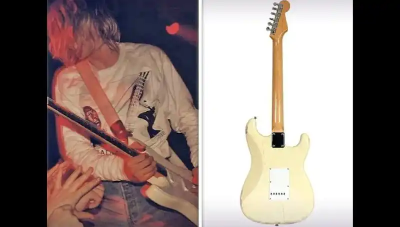 Kurt Cobain'in Konserde Parçaladığı Gitar Açık Artırmada Rekor Fiyatla Satıldı