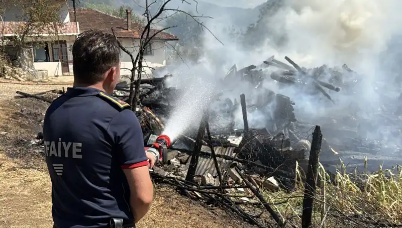 Evde Çıkan Yangın Alevleri Ormana Sıçradı: Ekipler Seferber Oldu